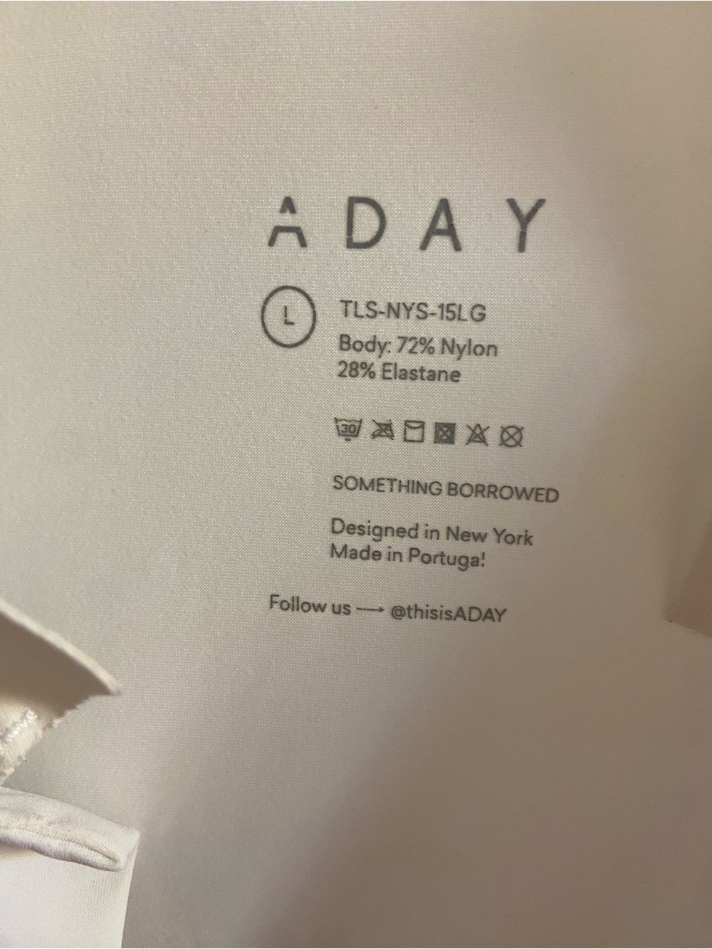 A.D.A.Y Cream Black Tunic Blouse snap up closure Large - Picture 6 of 6